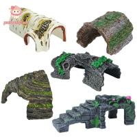 ราคา ที่หลบภัยจิ้งจก PWSSEND จําลองตกแต่งตู้ปลาสัตว์เลื้อยคลานถ้ําซ่อน Creative Relaxing Play Area PVC สะเทินน้ําสะเทินบกส่อง Shelter Lizard (57910049785)