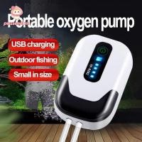 ราคา ปั๊มลมออกซิเจนตู้ปลา PWSSEND USB ชาร์จเสียงรบกวนต่ําถังปลาปั๊มออกซิเจน เงียบเป็นพิเศษ 1 2 หลุมพร้อมแบตเตอรี่ลิเธียมเครื่องออกซิเจนขนาดเล็กสําหรับตู้ปลา (53208276663)