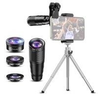 ราคา APEXEL APL 22X105 4IN1 โลหะเลนส์กล้องโทรศัพท์ 22X Telephoto Fisheye มุมกว้าง Macro Polarization เลนส์ขาตั้งกล้องคลิป (48860225610)