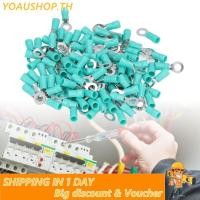 ราคา Yoaushop 100PCS Pre Insulated Wire Terminal Connector CRIMP เทอร์มินัลแหวนสำหรับ AWG12 10 ไฟฟ้า (52659708223)