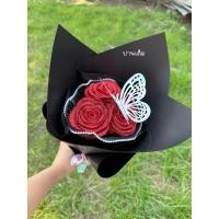 ราคา พร้อมส่ง ช่อดอกไม้ ช่อดอกกุหลาบ ดอกกุหลาบริบบิ้น กุหลาบกลิตเตอร์ ของขวัญวันครบรอบ (41560856660)
