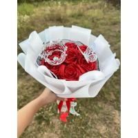 ราคา กุหลาบริบบิ้นกลิตเตอร์ ช่อดอกไม้ ของขวัญวันครบรอบ ของขวัญวันเกิด (40376645107)