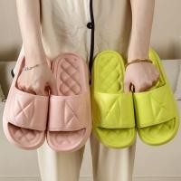 ราคา รองเท้าแตะ EVA สีทึบ กันลื่นสำหรับในบ้าน หน้ายางนิ่ม (40679892955)