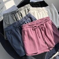 ราคา เอวสูง กางเกงขาสั้นผู้หญิง ทรงกว้าง สบายๆ สำหรับใส่ในบ้านและนอกบ้าน (26894612445)