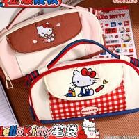 ราคา กล่องดินสอ ซานริโอ สวัสดี คิตตี้ ความจุขนาดใหญ่กระเป๋าเครื่องเขียนแบบพกพานักเรียนมัธยมต้นเด็กหญิงเด็กแบบพกพากล่องดินสอมูลค่าสูง (48807791766)