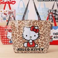 ราคา Sanrio Hello Kitty กระเป๋าช้อปปิ้งทอกระเป๋าสะพายไหล่พับได้แบบพกพากระเป๋าสานหญิงน่ารักกระเป๋าความจุขนาดใหญ่ (49159962663)