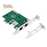 ราคา fsfejhbjhkq การ์ดเครือข่าย Gigabit PCIe 2 พอร์ต 1000M พอร์ตคู่ PCI Express Ethernet Adapter พร้อม 82571EB LAN NIC Card สําหรับ (42680097936)