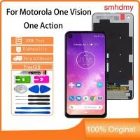 ราคา Smhdmy Ori สําหรับ Motorola One Vision One Action จอแสดงผล LCD หน้าจอสัมผัสเปลี่ยน (53407752104)