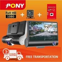 ราคา Dash Cam รถ 1080P 3 เลนส์รถ DVR เลนส์กล้อง HD Car Recorder DVR Dash Cam G Sensor dashcam ย้อนกลับกล้อง gps (29461740874)