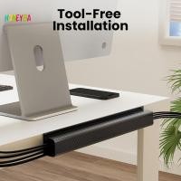ราคา Honeyba Channel Desk Cable Organizer Cable Management Accessories White Cable Protecter No Punching Under Desk Management Tray Nice (53610303951)