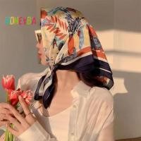 ราคา Honeyba แฟชั่นพิมพ์ผ้าพันคอสแควร์Hijabสําหรับผู้หญิงสาวSaผ้าไหมมุสลิมChrerchiefผมวงห่อผ้าคลุมไหล่Foulard Nice (27018495725)