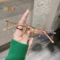 ราคา Honeyba แฟชั่นรูปหลายเหลี่ยมป้องกันแสงสีฟ้าแว่นตาผู้ชายผู้หญิงกรอบใหญ่แว่นตาแว่นตาUnisex (43610711762)