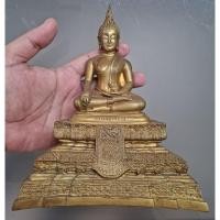 ราคา หลวงพ่อวัดไร่ขิง พระบูชา ขนาด 3 นิ้ว เนื้อทองเหลือง ปี 59 (56458662179)