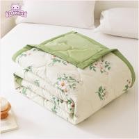 ราคา ผ้านวมเย็น บูมไลฟ์ ผ้านวมผ้าฝ้ายล้างนุ่มน้ําหนักเบา คุณภาพสูง แอร์ได้ ดอกไม้พิมพ์เป็นมิตรกับผิวผ้านวมคู่เดียวบ้าน (54509479286)