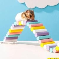 ราคา Golden Bear ไม้ Arch Bridge บันไดปีนเขารั้วรั้วหนูแฮมสเตอร์ของเล่น Swing ภูมิทัศน์ Super ยาวอุปกรณ์เฟอร์นิเจอร์ปีนบันได (56607291907)