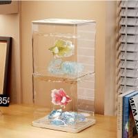 ราคา Betta ถังขนาดเล็กห้องนั่งเล่นเดสก์ท็อปปลาสวยงามภูมิทัศน์ขี้เกียจสํานักงานสร้างสรรค์ที่นั่งทํางานปลา T (50808051220)