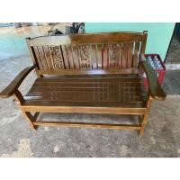 ราคา เก้าอี้โซฟาสนาม ฉลุลายกวาง สีสักเข้ม (14485775029)