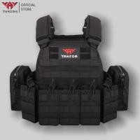 ราคา จัดส่งภายในประเทศ YAKEDA เสื้อกั๊กยุทธวิธีสีดำ 1000D กันน้ำ ระบบ MOLLE โมดูลาร์เต็มตัว ใส่สบาย ถอดเร็ว แข็งแรงทนรุนแรง เหมาะทั้งเล่นเกมส์ยุทธวิธีหรือเดินป่าลุยฟิลด์ (49052414575)