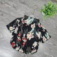 ราคา เสื้อครอปลายดอกผ้าชีฟอง (45000110338)