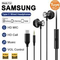 ราคา SAMSUNG Type CหูฟังสําหรับSamsung Galaxy S24 S23 S22 UltraหูฟังแบบมีสายUSB C A54 A53 A53 หมายเหตุ 20 10 5G 3 5 มม แจ็คหูฟังชนิดใส่ในหู (57110304050)