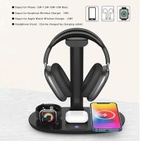 ราคา 15W 4 In 1 ไร้สายชาร์จ Induction Charger สําหรับ IPhone 13 12 Pro X XS Max XR 8 Airpods Pro Apple Watch ผู้ถือหูฟัง (44658088187)
