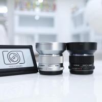 ราคา เลนส์ Olympus 25 f1 8 สภาพใหม่ การทำงานเต็ม ระบบ เลนส์หน้าชัดหลังเบลอ (3312449689)
