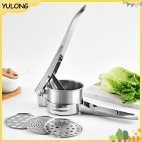 ราคา YU 1 ชิ้นมันฝรั่งสแตนเลส Ricer พร้อมที่จับซิลิโคนและ 3 ชิ้นเปลี่ยนแชสซีมันฝรั่ง Mashers กด Mashing มันฝรั่งบด NG (57059919262)