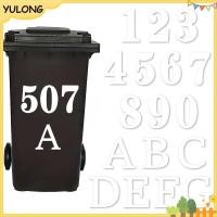 ราคา YU Wheelie Bin Stiers Self Adhesive ถังขยะป้าย PVC หมายเลข 0 9 ตัวอักษร AG Stiers รถโรงรถถัง Stiers Weatherproof NG (54609928016)