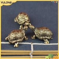 ราคา YU ทองแดงบริสุทธิ์รูปปั้นเต่า Vintage ทองเหลืองเต่า Figurines เดสก์ท็อป Feng Shui เครื่องประดับ Miniatures ชาโบราณสัตว์เลี้ยงหัตถกรรมของขวัญ NG (53909888929)