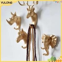 ราคา YU ตะขอแขวนติดผนัง Vintage หัวกวางสัตว์สําหรับแขวนเสื้อผ้าหมวกผ้าพันคอ Key Deer Horns แขวน Ra ตกแต่งผนัง NG (53609888857)