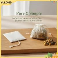 ราคา YU 100 ชิ้น Drawstring ถุงชาที่ว่างเปล่ากระดาษกรองย่อยสลายได้เยื่อไม้ ถุงชาสําหรับชาสมุนไพรใบหลวม NG (53360690158)
