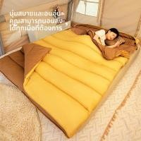 ราคา ถุงนอนคู่กว้าง 150 ซม แยกได้เป็น 2 ถุงนอนเดี่ยว นอนได้ 3 คน ยำปูปกปิดอบอุ่น ถุงนอนแคมป์กลางแจ้ง (48052707721)