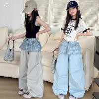 ราคา ชุดเอี๊ยมเด็กผู้หญิง ประกอบด้วยเสื้อยืดสั้นและผ้าม่านก้น เหมาะสำหรับเด็กอายุ 5 14 ปี (57708549912)