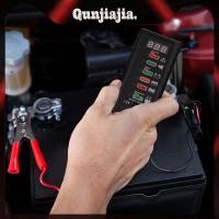 ราคา 12V 24V รถแบตเตอรี่เครื่องทดสอบแบตเตอรี่ยานยนต์ Checker Analyzer แบบพกพารถจักรยานยนต์เครื่องทดสอบแบตเตอรี่ Checker 6 LED ตัวบ่งชี้สําหรับไดชาร์จชาร์จ (54010482417)