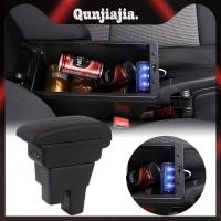 ราคา กล่องที่วางแขนในรถยนต์พร้อมพอร์ต USB กล่องเก็บของในรถยนต์ Fit สําหรับ Honda Fit Jazz 2008 2013 (56210483586)