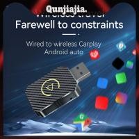 ราคา Wireless Carplay Android Auto Adapter Plug Play USB Car Dongle 2 in 1 Mini Box (48207469579)