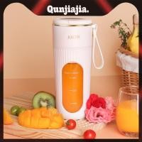 ราคา 340ml แบบพกพาคั้นน้ําผลไม้ขวดชาร์จไฟฟ้าคั้นน้ําผลไม้ถ้วย 1200mAh Juice Extractor 14 ใบมีดสําหรับ Home Office Travel (48110506573)