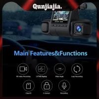 ราคา 3 เลนส์ Dash Cam ด้านหน้าด้านหลังกล้อง HD 1080P รถ DVR จอแสดงผล LCD กล้องวิดีโออัตโนมัติ (45710507150)