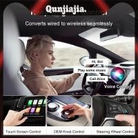 ราคา Wired To Wireless Carplay Android Auto Smart Mini Box OTA อัพเกรดอะแดปเตอร์ขนาดเล็กสําหรับ OEM Wired Carplay Android Auto Car (50110546247)