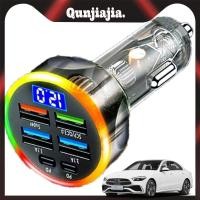 ราคา 6 in 1 200W Car Charger Fast Charging PD QC3 0 USB C โทรศัพท์มือถือ Car Charger อะแดปเตอร์ไฟแช็ก Fast Charger สําหรับ Samsung Android (40079749991)