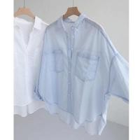ราคา เสื้อเชิ้ตแขนยาว ทรงหลวม สไตล์เกาหลี สําหรับผู้หญิง พร้อมส่ง (23169169607)