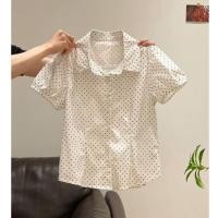 ราคา เสื้อแขนสั้นลายจุดสไตล์เกาหลีสำหรับผู้หญิง (55507500778)
