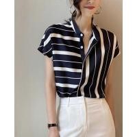 ราคา เสื้อแขนสั้นสไตล์เกาหลีสำหรับผู้หญิง จากผ้าชีฟอง (55357794709)