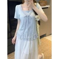 ราคา เสื้อแขนสั้นผู้หญิง สไตล์เกาหลี (55108888679)