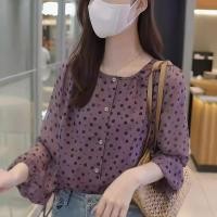 ราคา เสื้อแขนยาวลายจุดสไตล์เกาหลีสำหรับผู้หญิง (55009011196)
