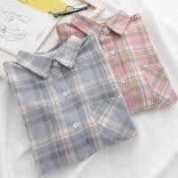 ราคา เสื้อเชิ้ตแขนยาวสไตล์เกาหลี ลายสก๊อต สำหรับผู้หญิง (52854007743)