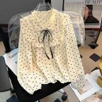 ราคา เสื้อแขนยาวสไตล์เกาหลีสำหรับผู้หญิง ดีไซน์ลายจุด (49958322530)