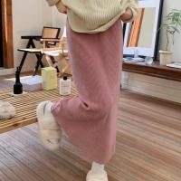 ราคา สไตล์เกาหลีสุภาพสตรีผ้าลูกฟูกบางเอวสูงดินสอกระโปรงยาว มิดิ ชุดพร้อมสต็อกใหม่ (42854325908)