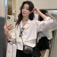 ราคา เสื้อเชิ้ตแขนยาวทรงหลวมสไตล์เกาหลีสำหรับผู้หญิง (40120438255)