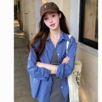 ราคา เสื้อแขนยาวสตรี ลายสก๊อตลายคลาสสิก สไตล์เกาหลี (29438773049)